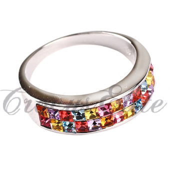 Модное кольцо в стиле Color blocking