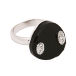 Кольцо с круглым чёрным камнем купить, кольца с круглым камнем 