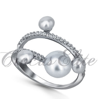 Красивое кольцо серебро "Феерия"