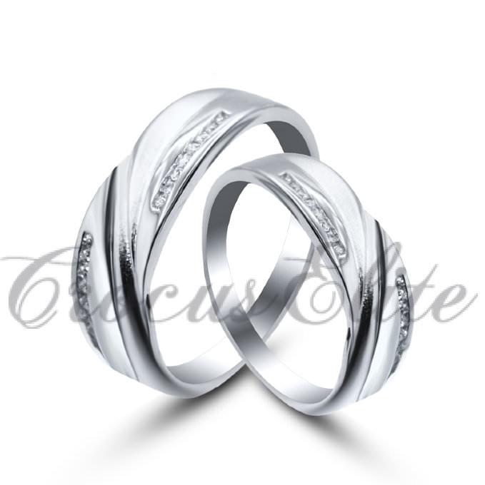 Обручальные кольца серебро "Любимые"