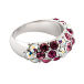 Купить в Москве кольцо с разноцветными кристаллами Swarovski