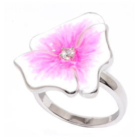 Красивое кольцо "Розовый цветок"