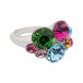 Кольцо с цветными камнями Сваровски купить в Москве