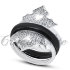 Красивое кольцо серебряное с керамикой купить в интернет магазине Москва